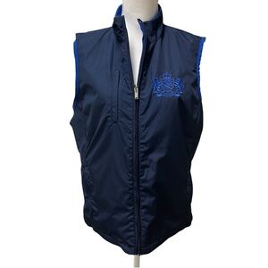 Ralph Lauren Reversible Crested Vest Blue Size‎ Large *Has Flaws*